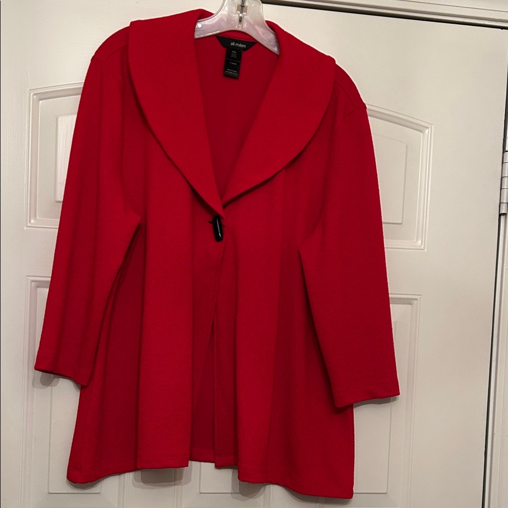 Ali Miles Vibrant Red Women's Blazer/Jacket-P XL